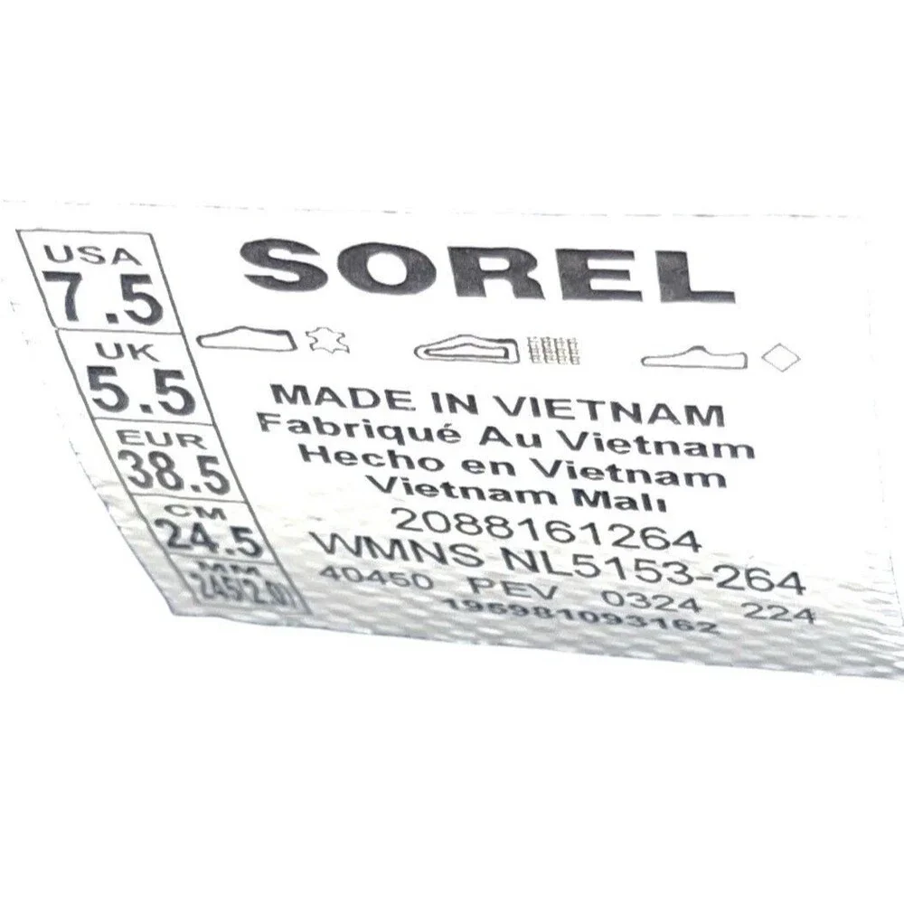 Sorel Out N About IV Waterproof Duck Boots Womens 7.5 Beige Black Lace Up - Picture 7 of 7
